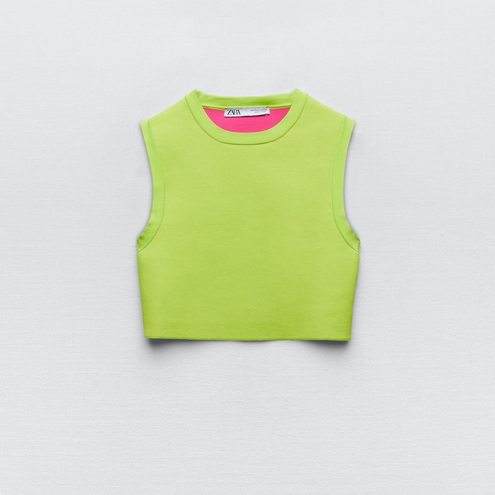 ZARA CROPPED KNIT TOP